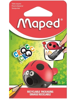 Maped Easy 1 Hole Pencil Sharpener - Ladybird